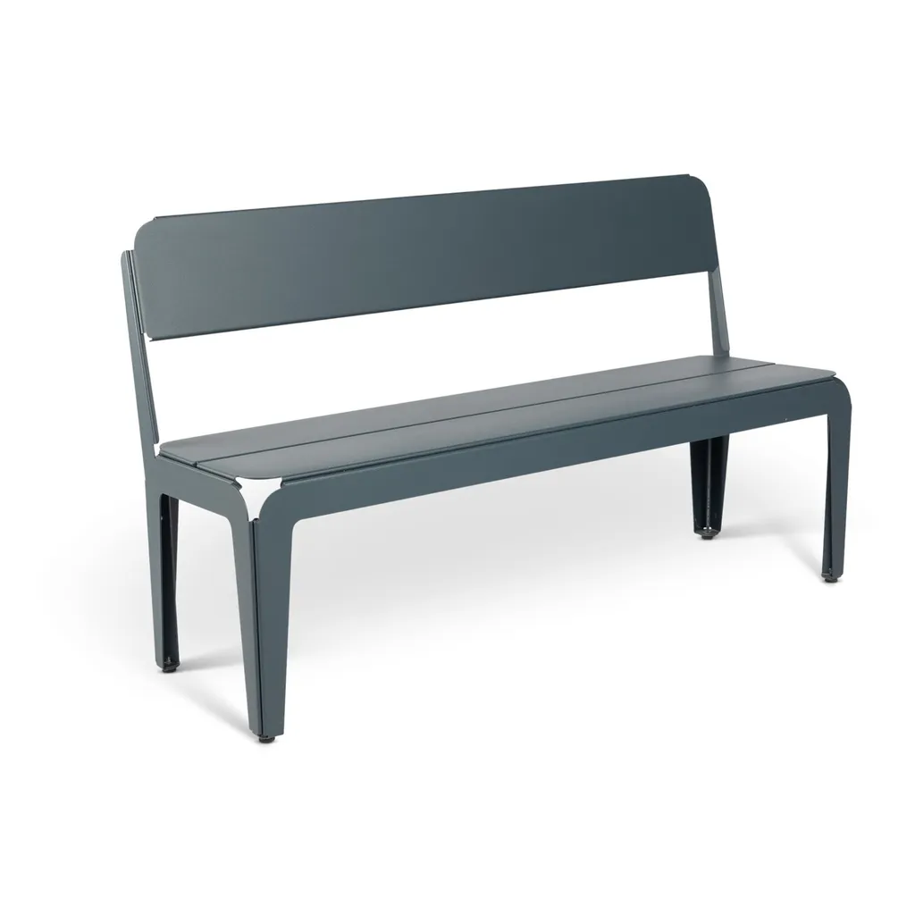 Banca de metal Triple con respaldo CRTEC (Gris Claro, Lamina Galvanizada Cal. 16)